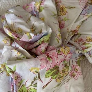 Vintage  percale Floral Elegance Bedding Sheet set Queen Pequot